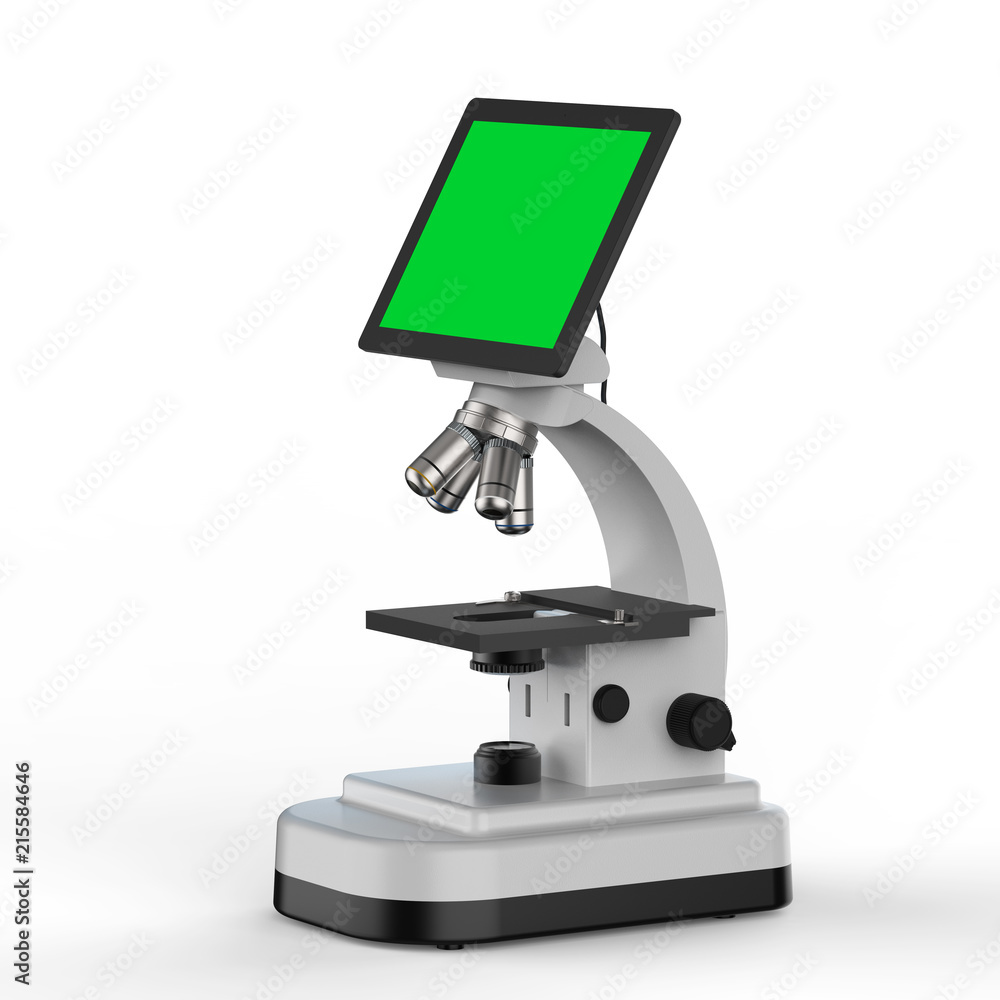 microscope with empty screen microscope with empty screen