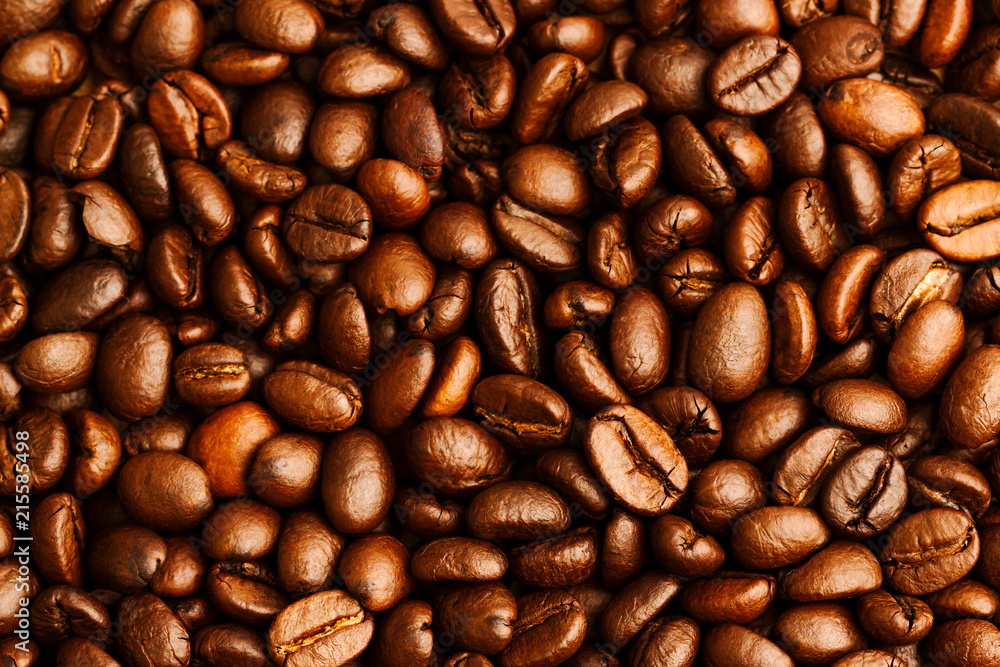Obraz premium Coffee beans background