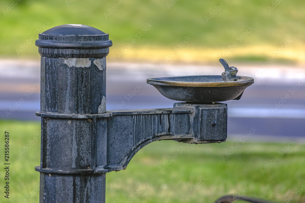 Salt Lake City water fountain at park Salt Lake City water fountain at park