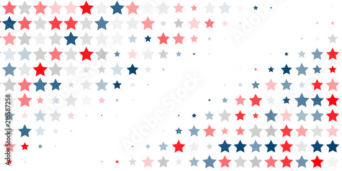  Abstract background of red, blue, white stars