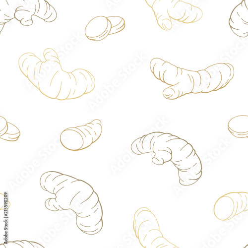 Turmeric graphic color seamless pattern background illustration vector