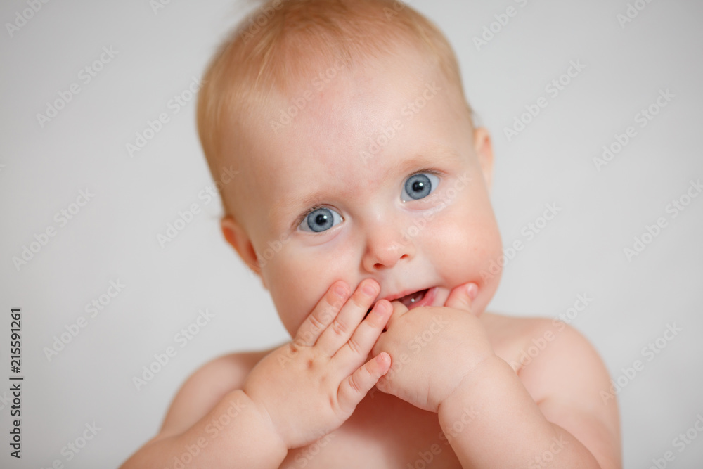bright portrait of adorable baby bright portrait of adorable baby