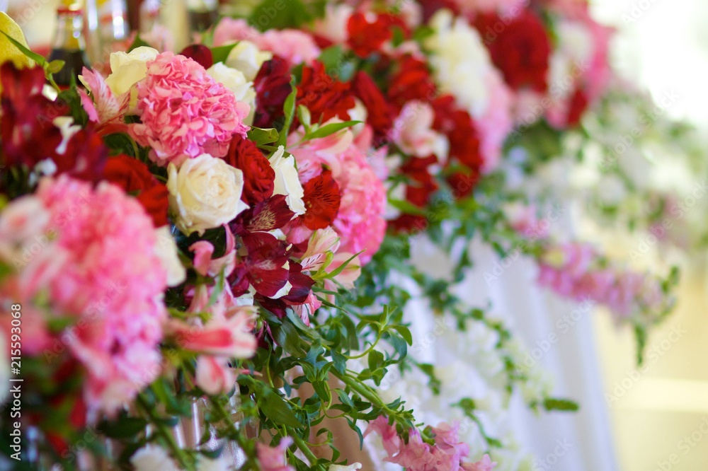 The composition is made by florists from fresh flowers. The composition is made by florists from fresh flowers.