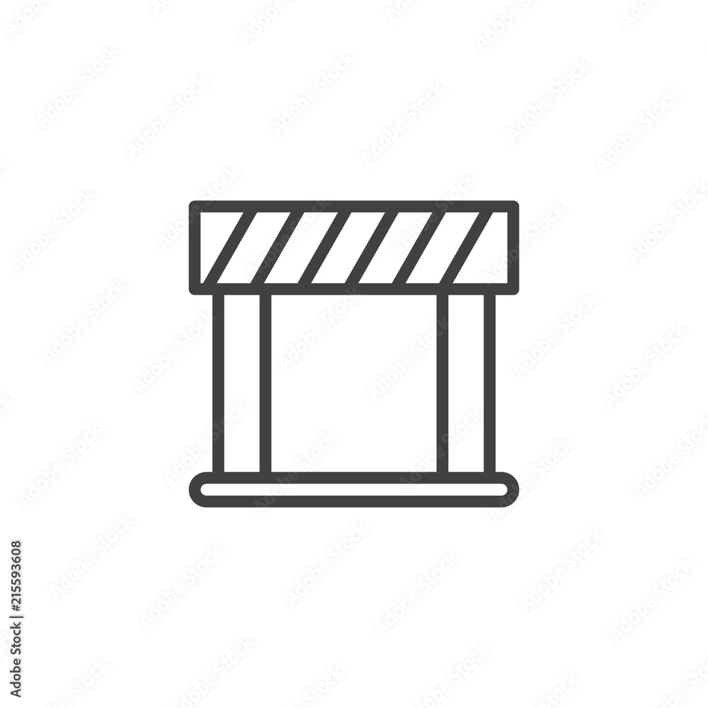 Barrier outline icon. linear style sign for mobile concept and web design. Security, hurdle simple line vector icon. Symbol, logo illustration. Pixel perfect vector graphics Barrier outline icon. linear style sign for mobile concept and web design. Security, hurdle simple line vector icon. Symbol, logo illustration. Pixel perfect vector graphics