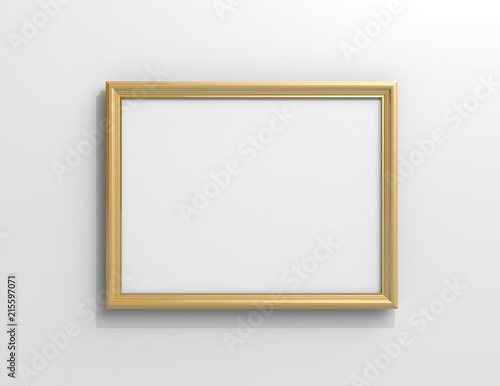 Matte gold color photo frame