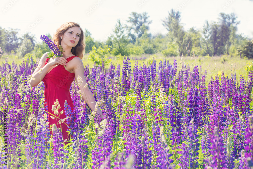 Portrait of woman in a field Portrait of woman in a field
