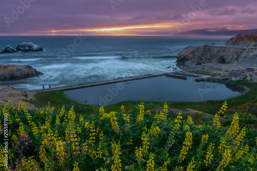 Canvas Print Sutro Bath House