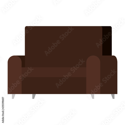 confortable sofa isolated icon vector illustration design