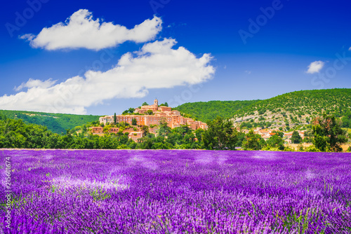 Banon hilltop village in Provence, France photo