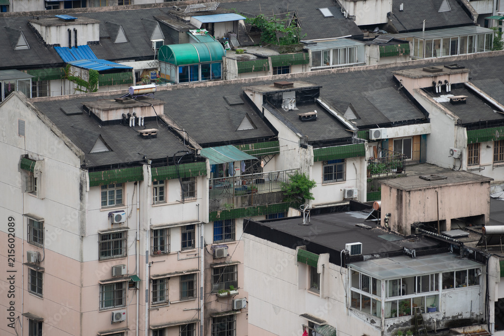 Chinese roof tops