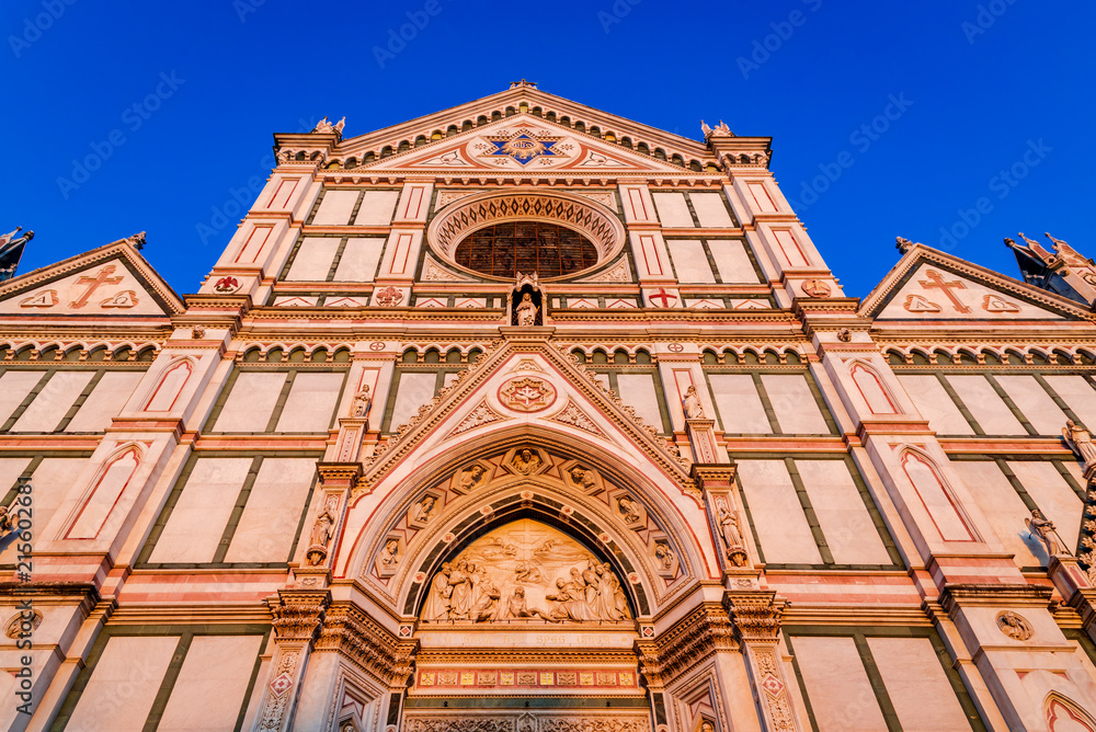 Florence, Italy - Santa Croce church in Tuscany