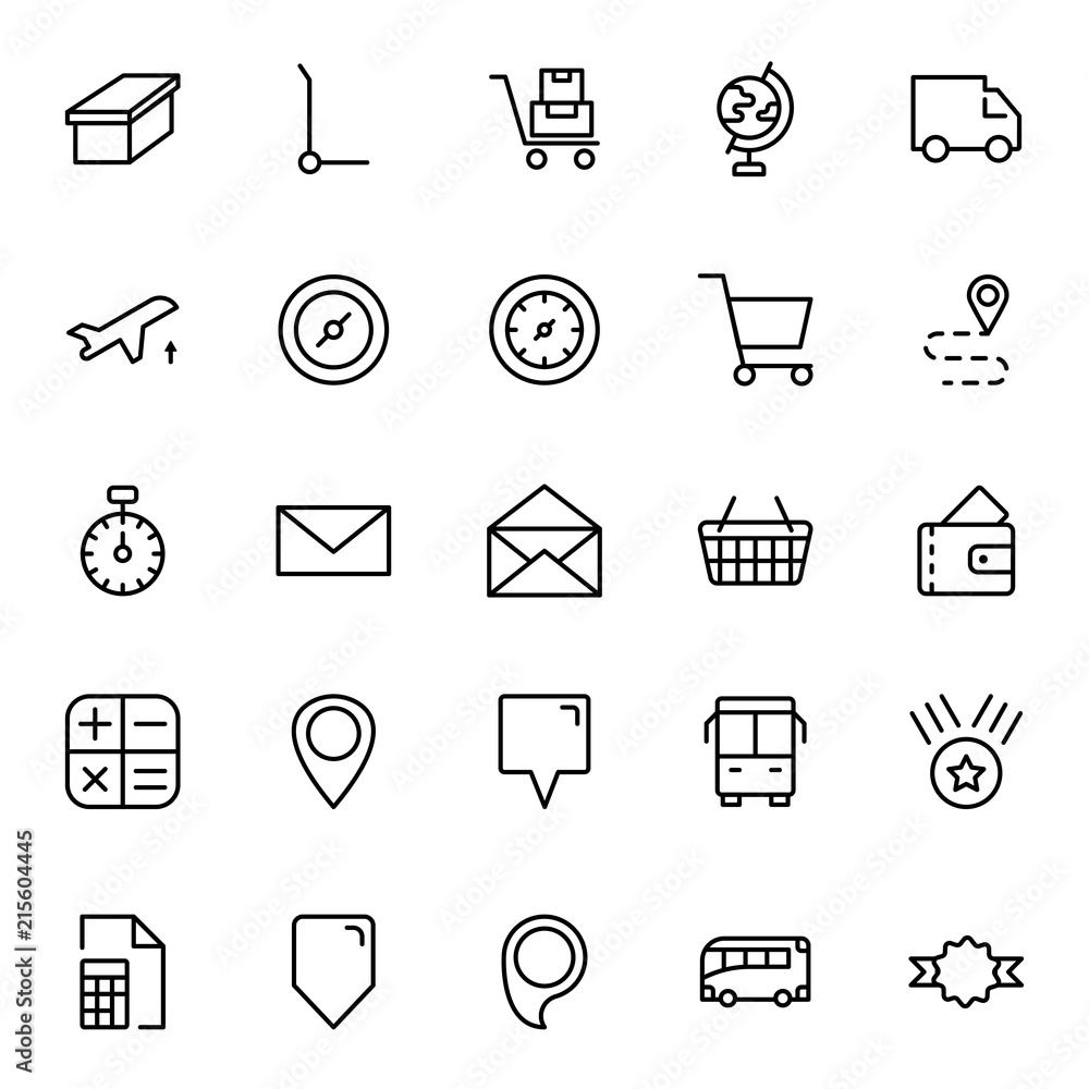 Delivery flat icon Delivery flat icon