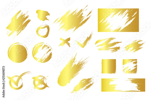 Simple design of shiny colorful smudges and blots for design of lottery scratch cards with tick and cross symbols isolated on white