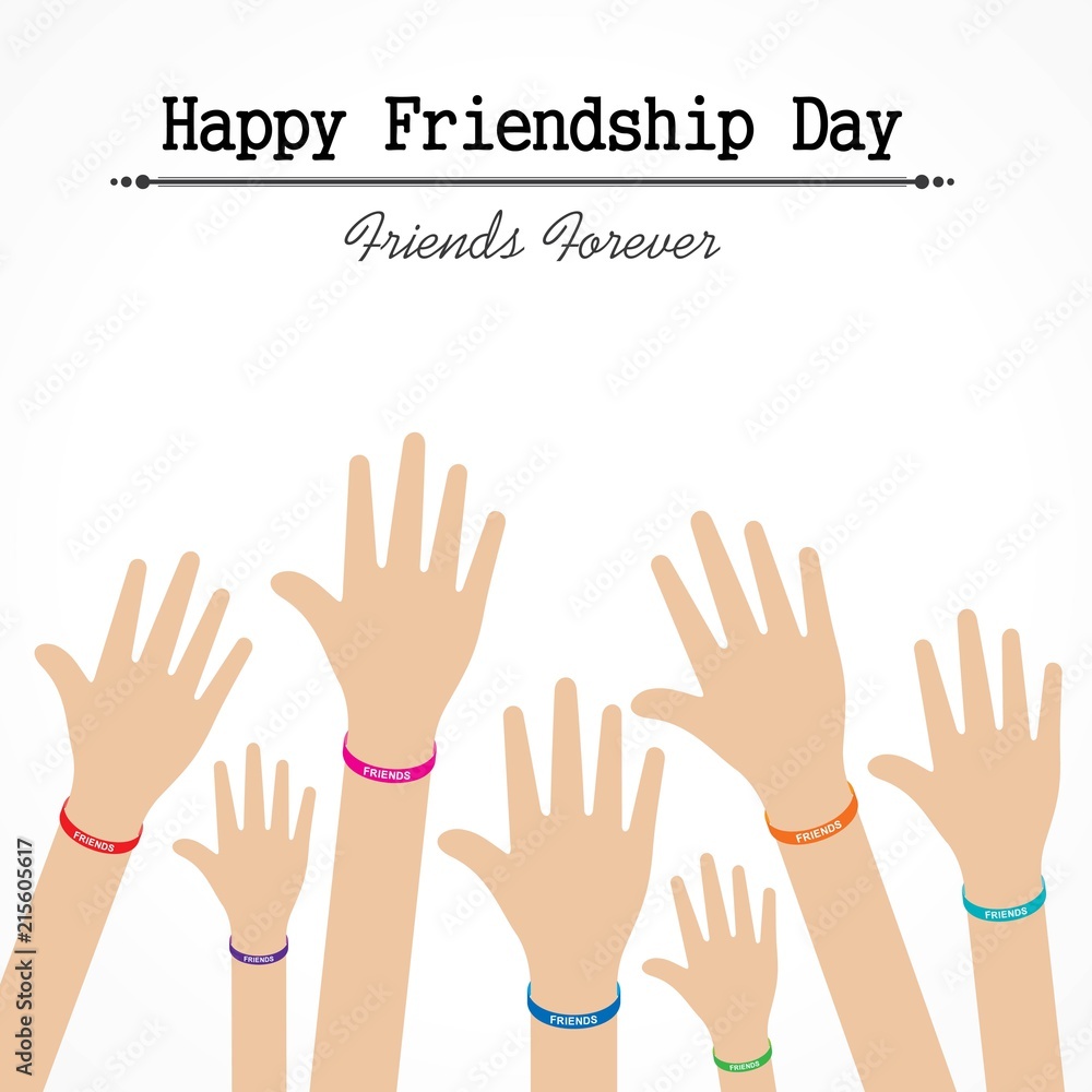 Happy Friendship day vector typographic design Happy Friendship day vector typographic design