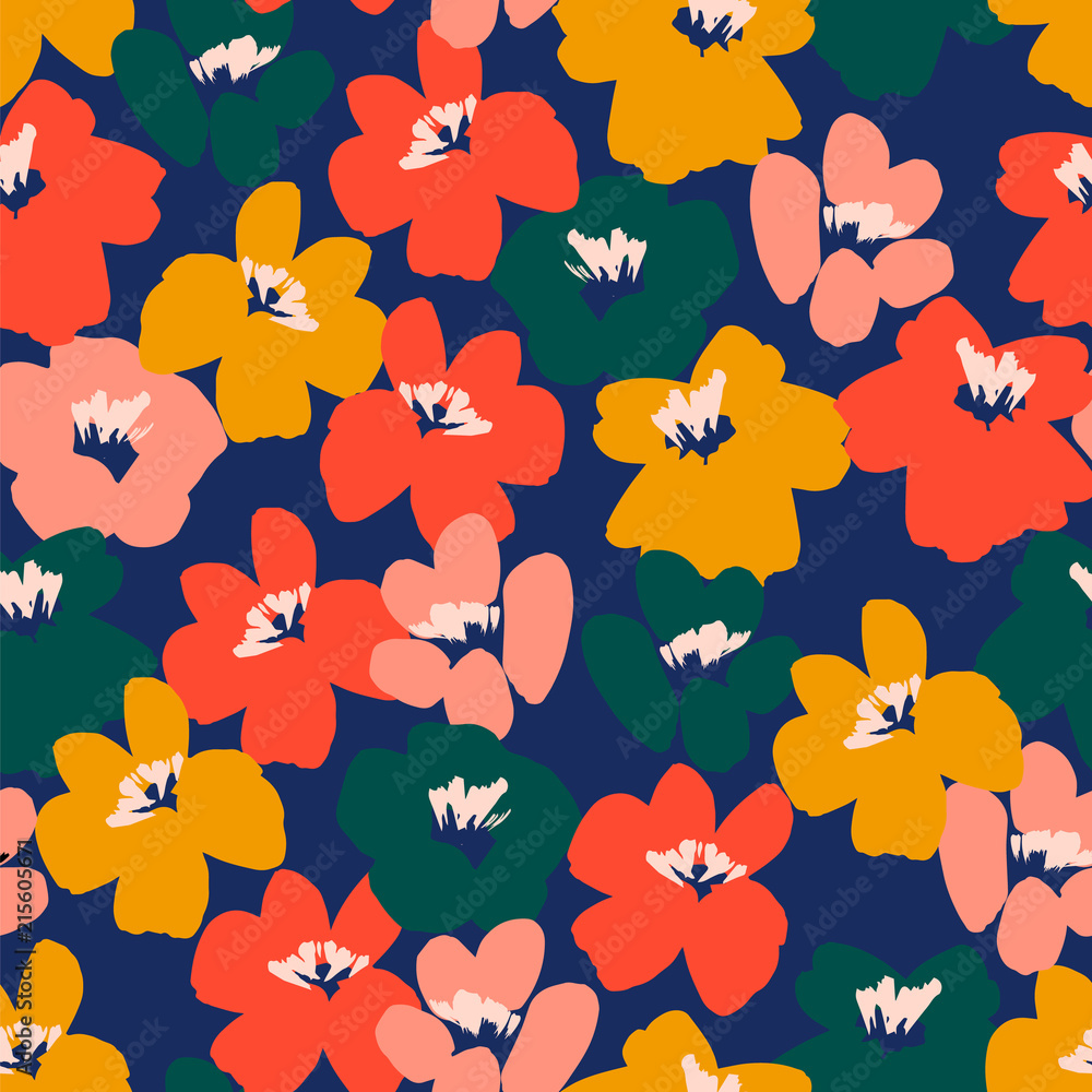 Floral seamless pattern. Vector design Floral seamless pattern. Vector design