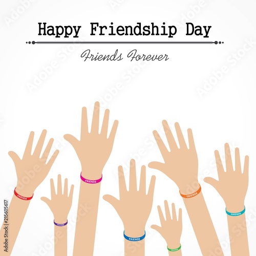 Happy Friendship day vector typographic design © graphicsdunia4u
