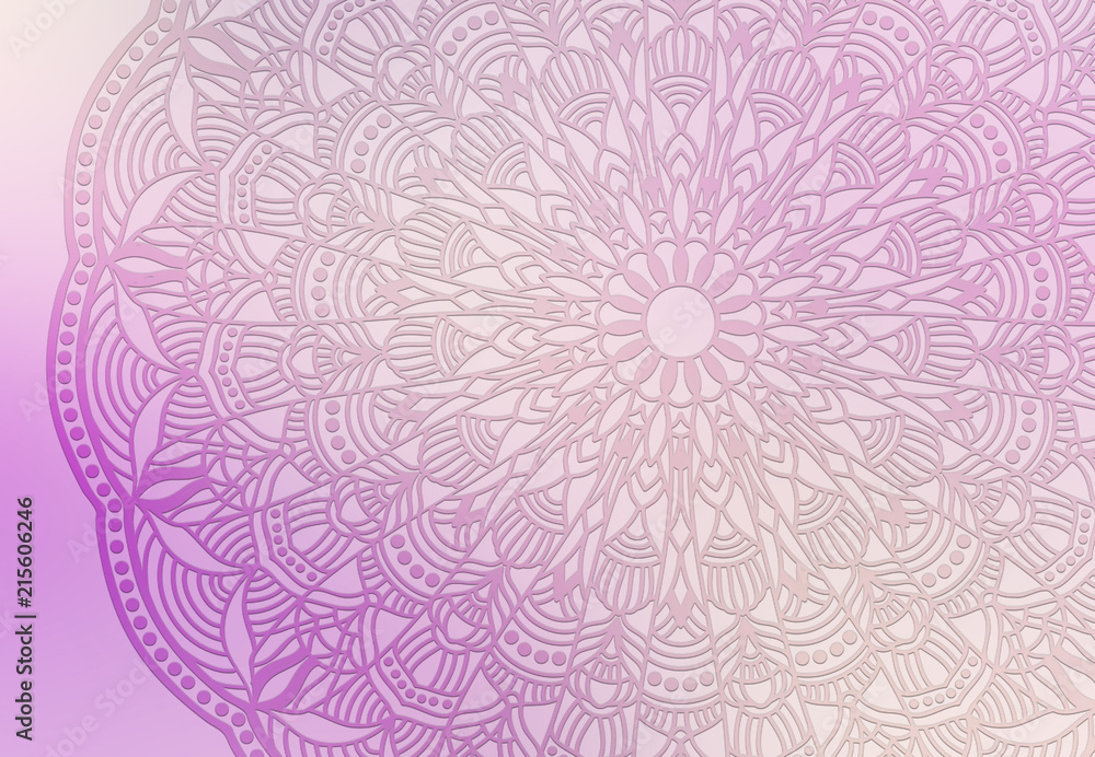 Abstract mandala graphic design and watercolor digital art painting for ancient geometric concept background Abstract mandala graphic design and watercolor digital art painting for ancient geometric concept background