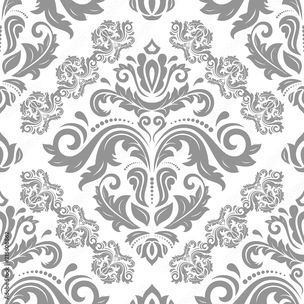 Orient vector classic pattern with light ornament. Seamless abstract background with vintage elements. Orient background. Ornament for wallpaper and packaging