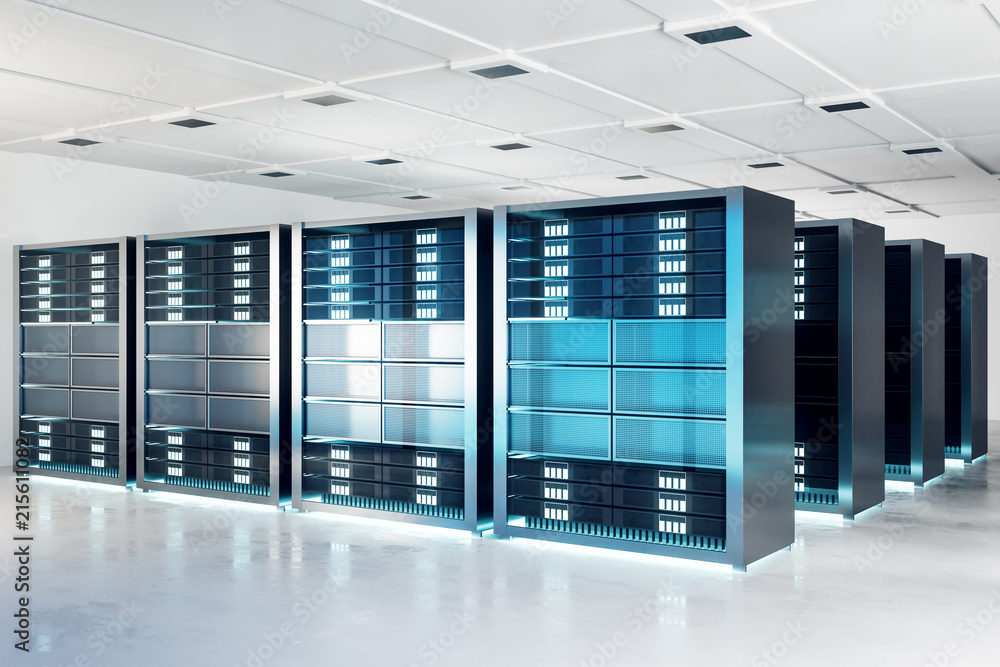 Creative server room background Creative server room background