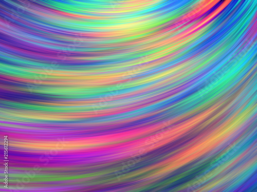 Abstract colorful painted texture. Chaotic rainbow strokes. Fractal background. Fantasy digital art. 3D rendering.