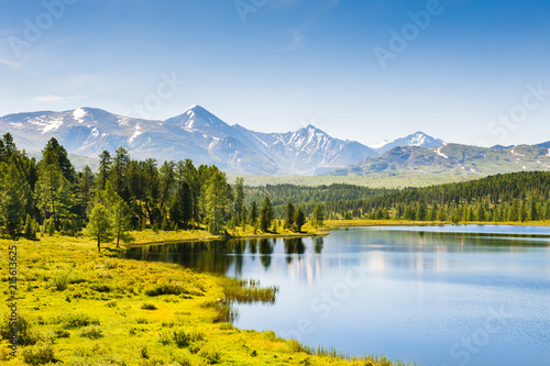 Beautiful lake in the mountains. Altai Republic, Siberia, Russia © smallredgirl