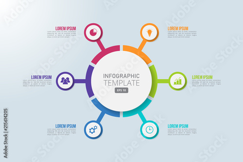 Infographic template for business, education, web design, banners, brochures, flyers, diagram, workflow, timeline. Vector illustration.