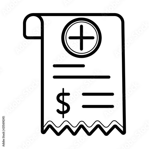 Medical Bill vector icon