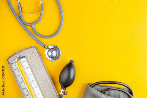 stethoscope and blood pressure