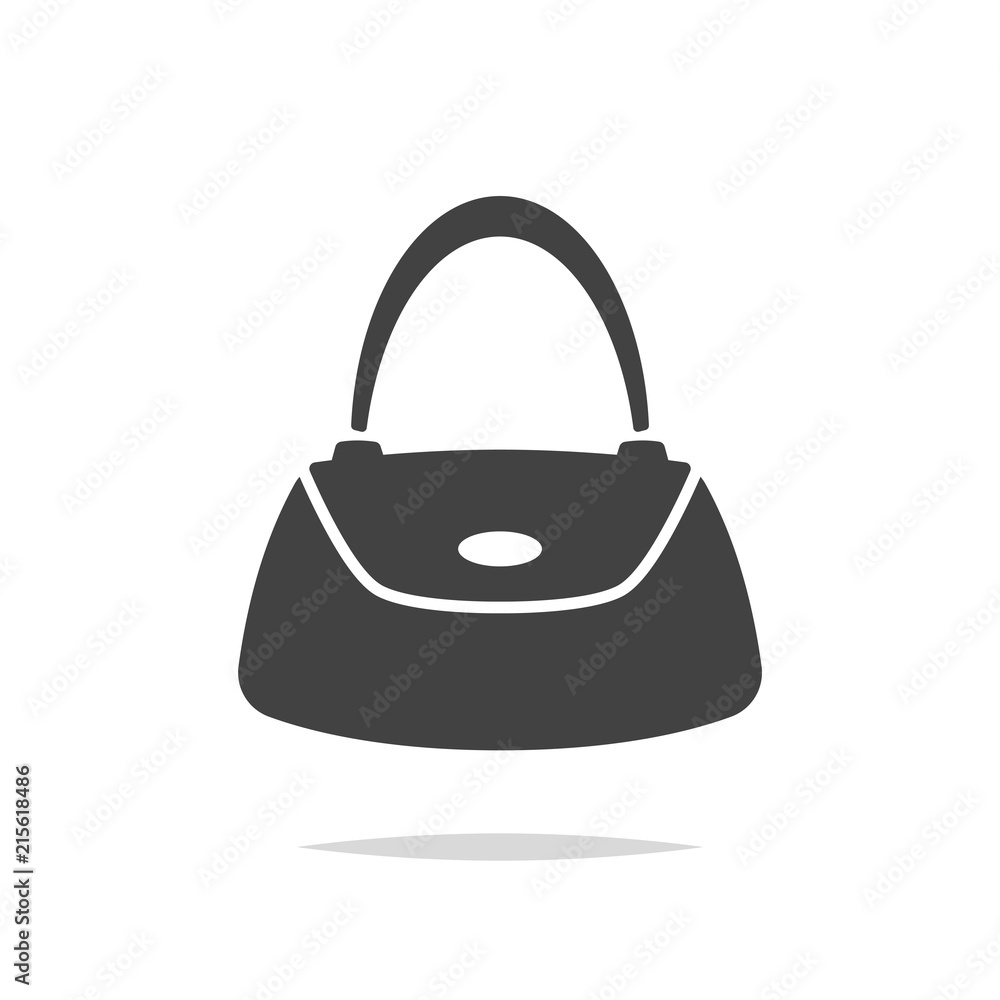 Women bag icon vector Women bag icon vector