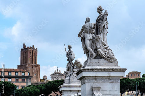 Roma, monumenti all'altare della Patria