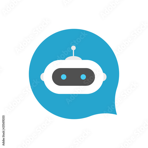 Chat bot icon sign