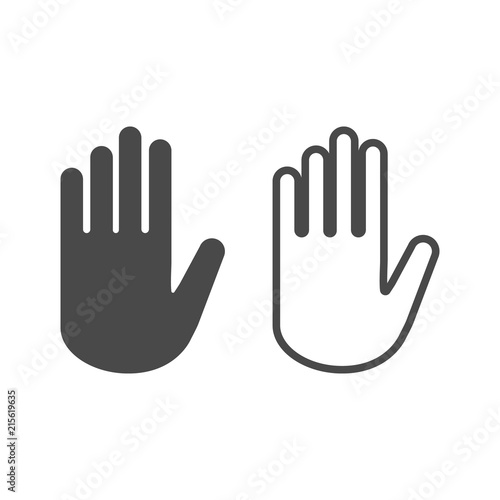 Hand icon sign