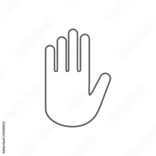 Hand icon sign