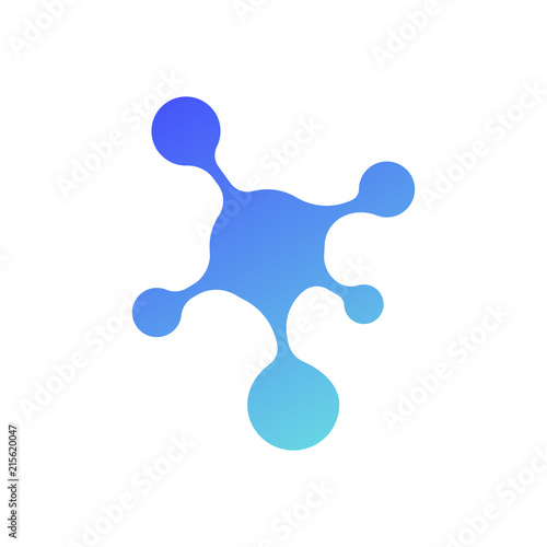 Molecule icon sign