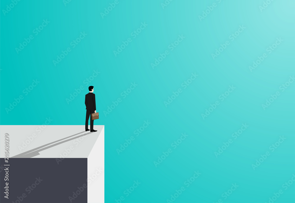 Vision business concept. Businessman looking focus of successful Vision business concept. Businessman looking focus of successful