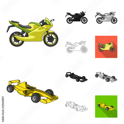 Extreme sport cartoon,black,flat,monochrome,outline icons in set collection for design.Different kinds of sports vector symbol stock web illustration.