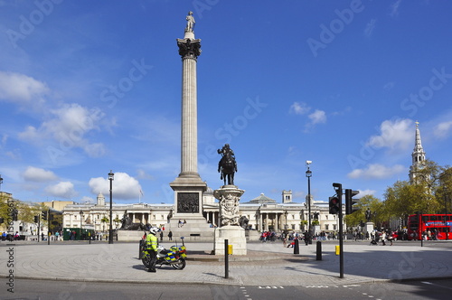 Nelson's column in Trafalgar square, London, UK photo