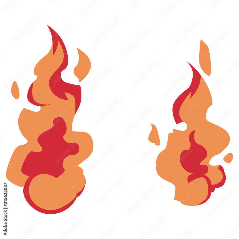 火の玉 人魂 赤 Stock Vector Adobe Stock