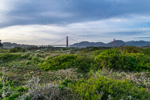Golden Gate Bridge, Crissy Field, Alcatraz island, San Francisco, California, USA © Mada_cris