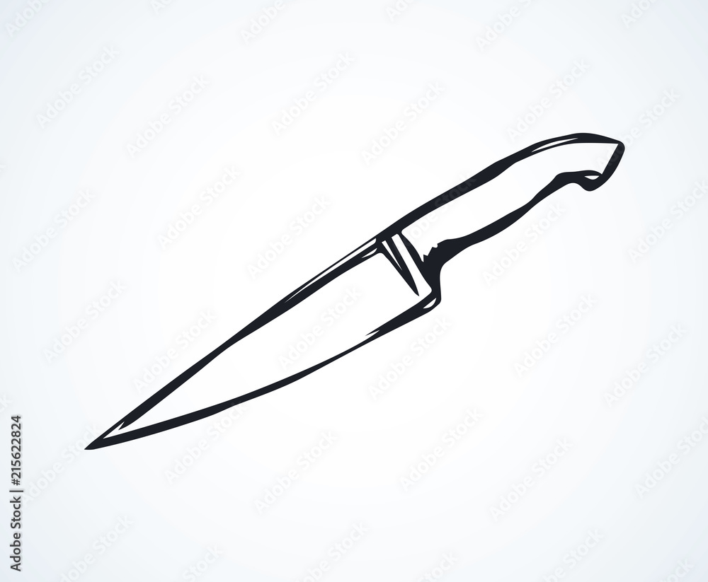 Obraz premium Knife. Vector drawing