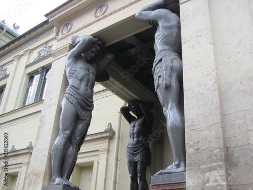 Картината върху платно Atlantes of the Hermitage, fragment
