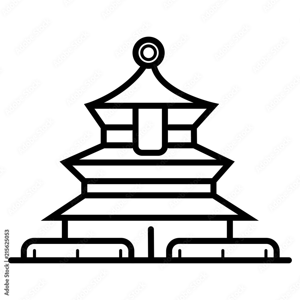 Asian house Icon china