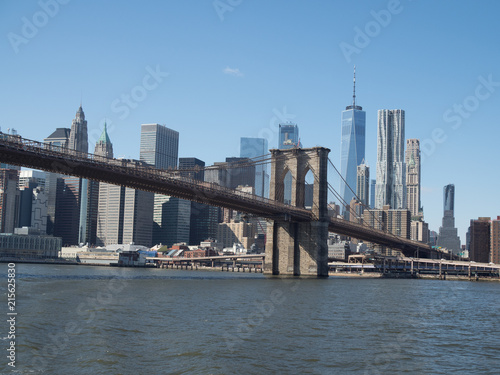 New York City and Brooklyn Bridge                                                  