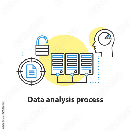 Data analysis concept icon
