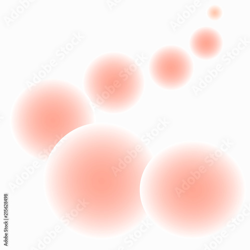 Background of pink ellipses in space