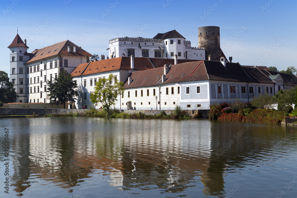 Jindrichuv Hradec castle in South Bohemia, Czech Republic