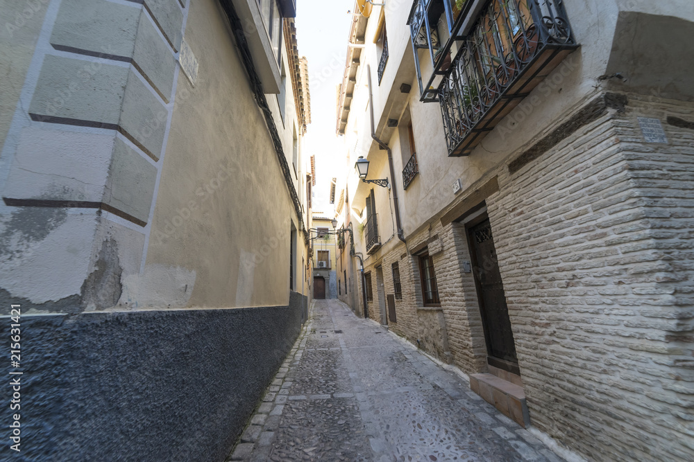 medieval street in the Spanish town Toledo ( UNESCO World heritage Site)