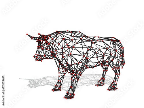 Abstract polygonal bull. Mo...