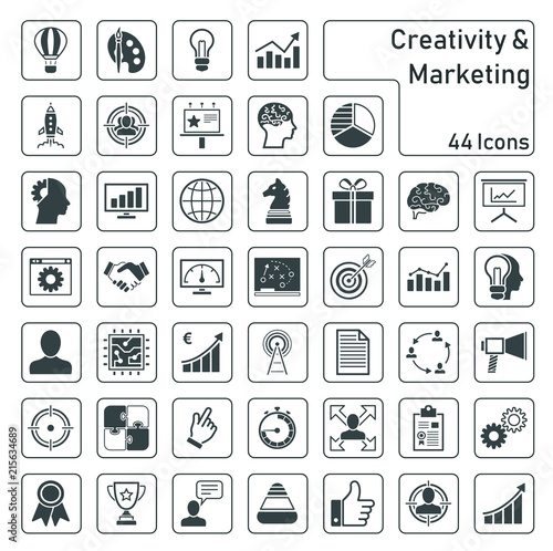 Creativity & Marketing - Iconset