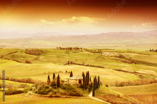 Autumn background of Tuscany © magdal3na